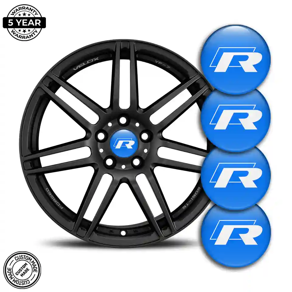 VW R Line Wheel Emblems High Quality