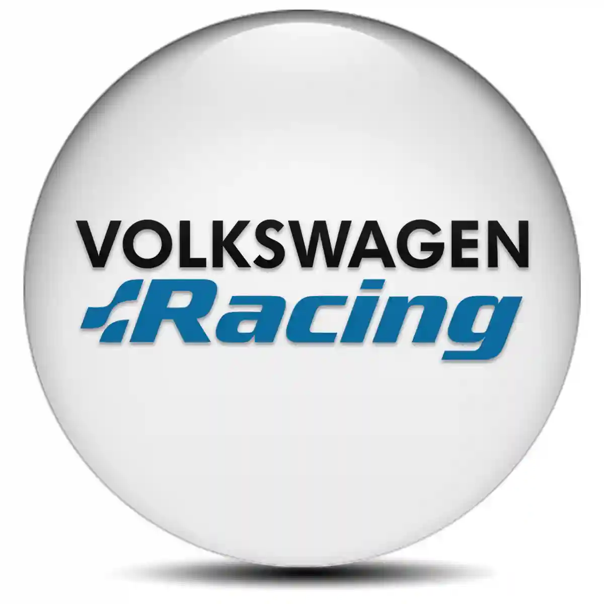 VW Racing Emblem Wheel Center Caps Stylish Design