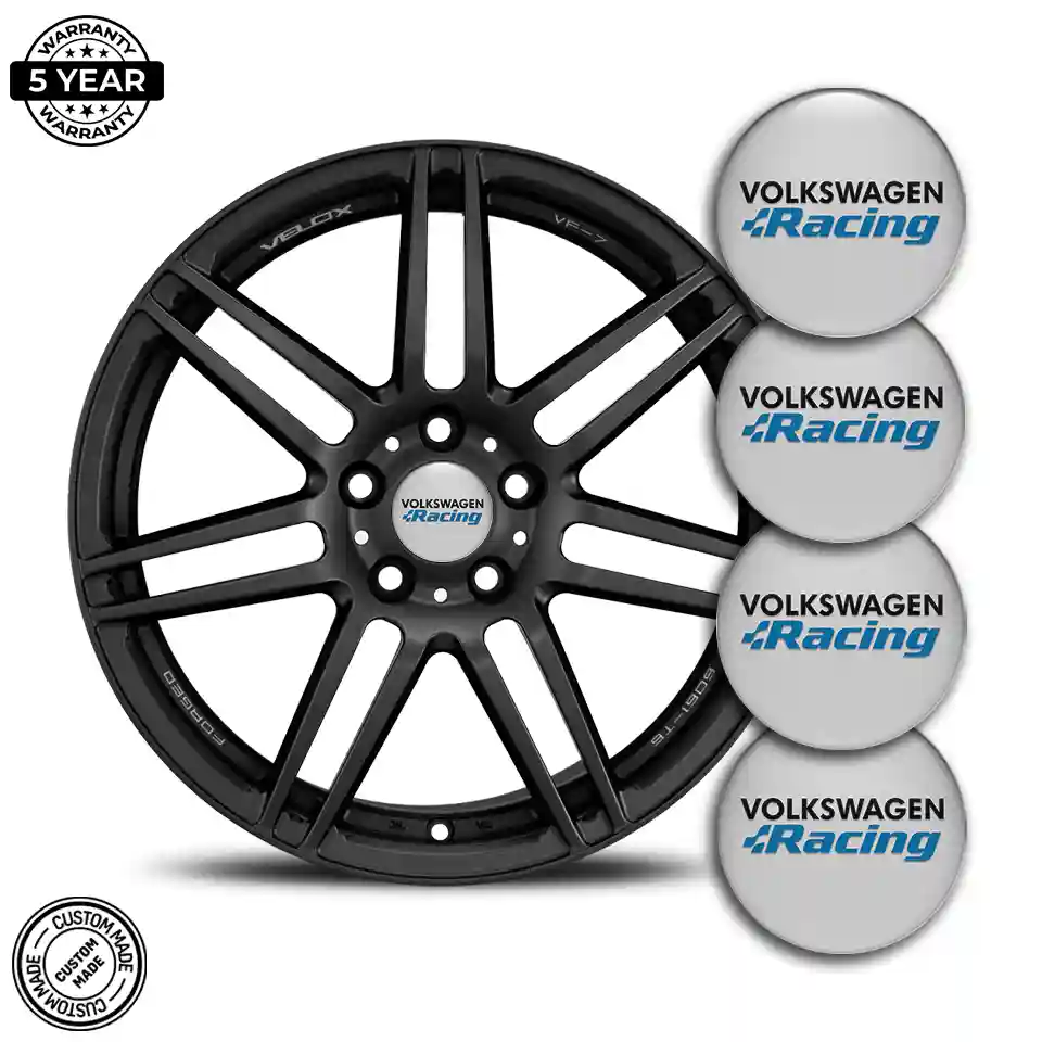 VW Racing Silicone Emblem Stylish Design
