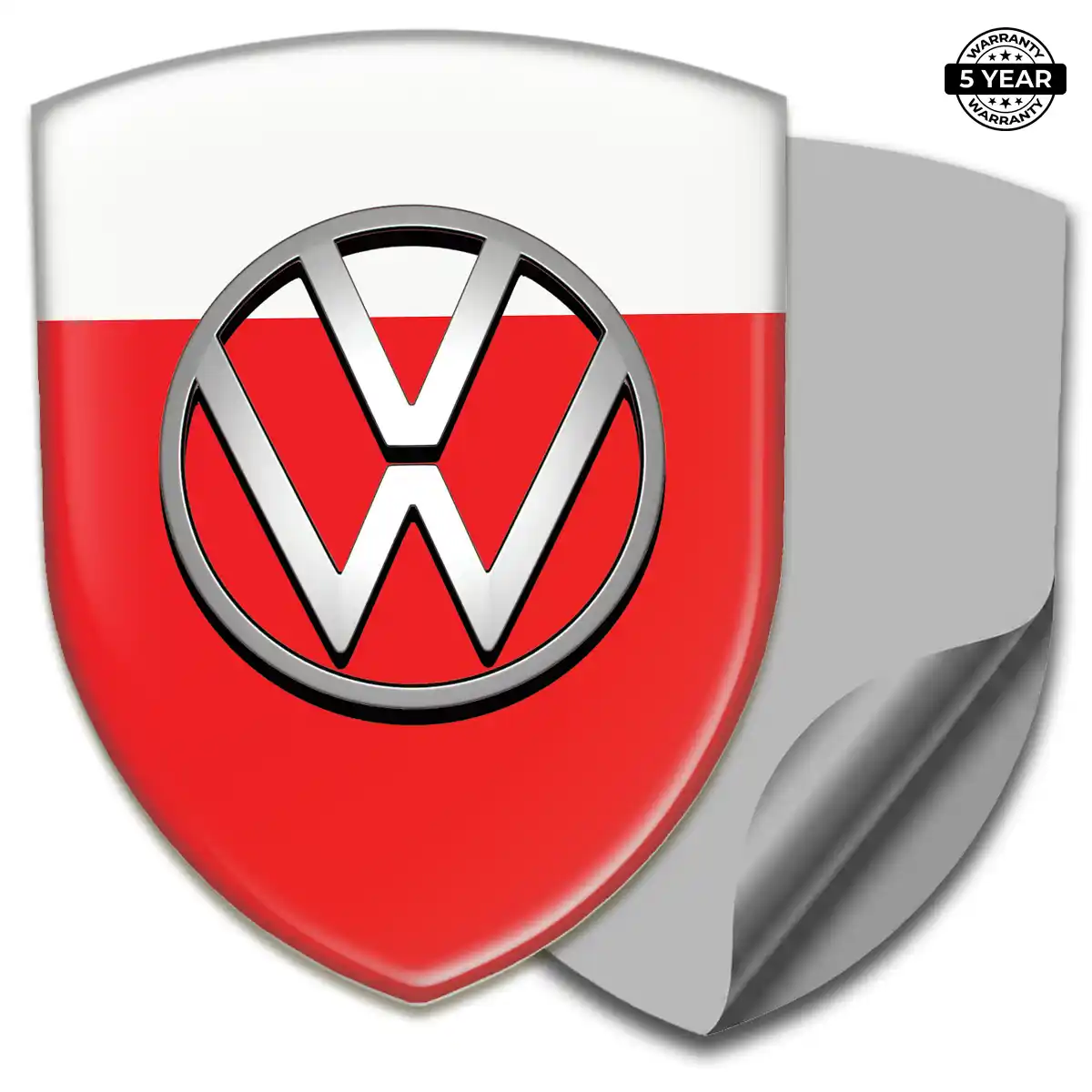 VW Resin Badge Sticker Refined Design