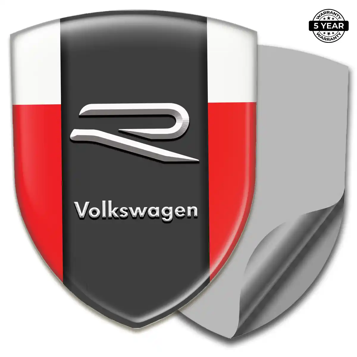 VW Resin Badge Sticker Sleek Style