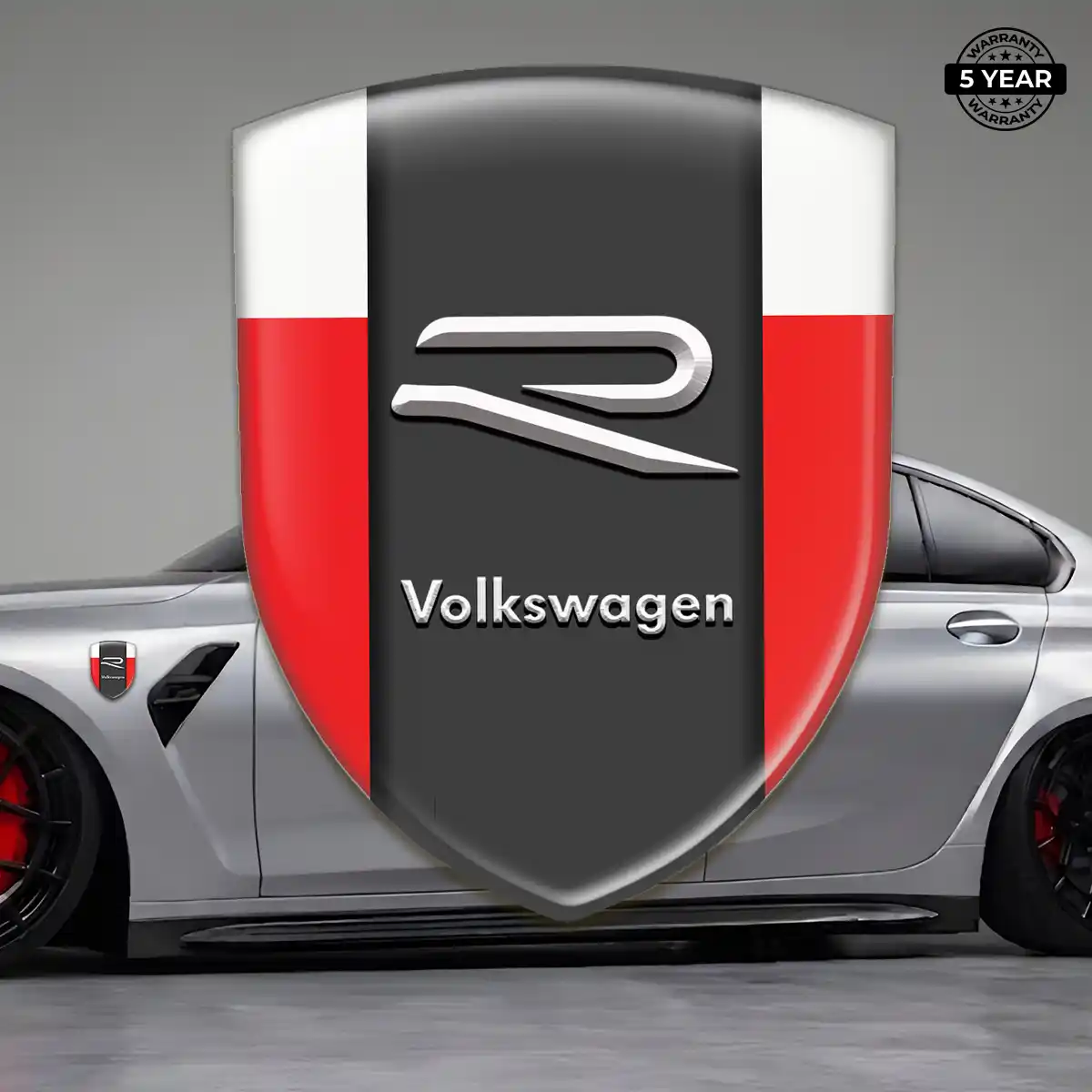 VW Resin Badge Sticker Sleek Style