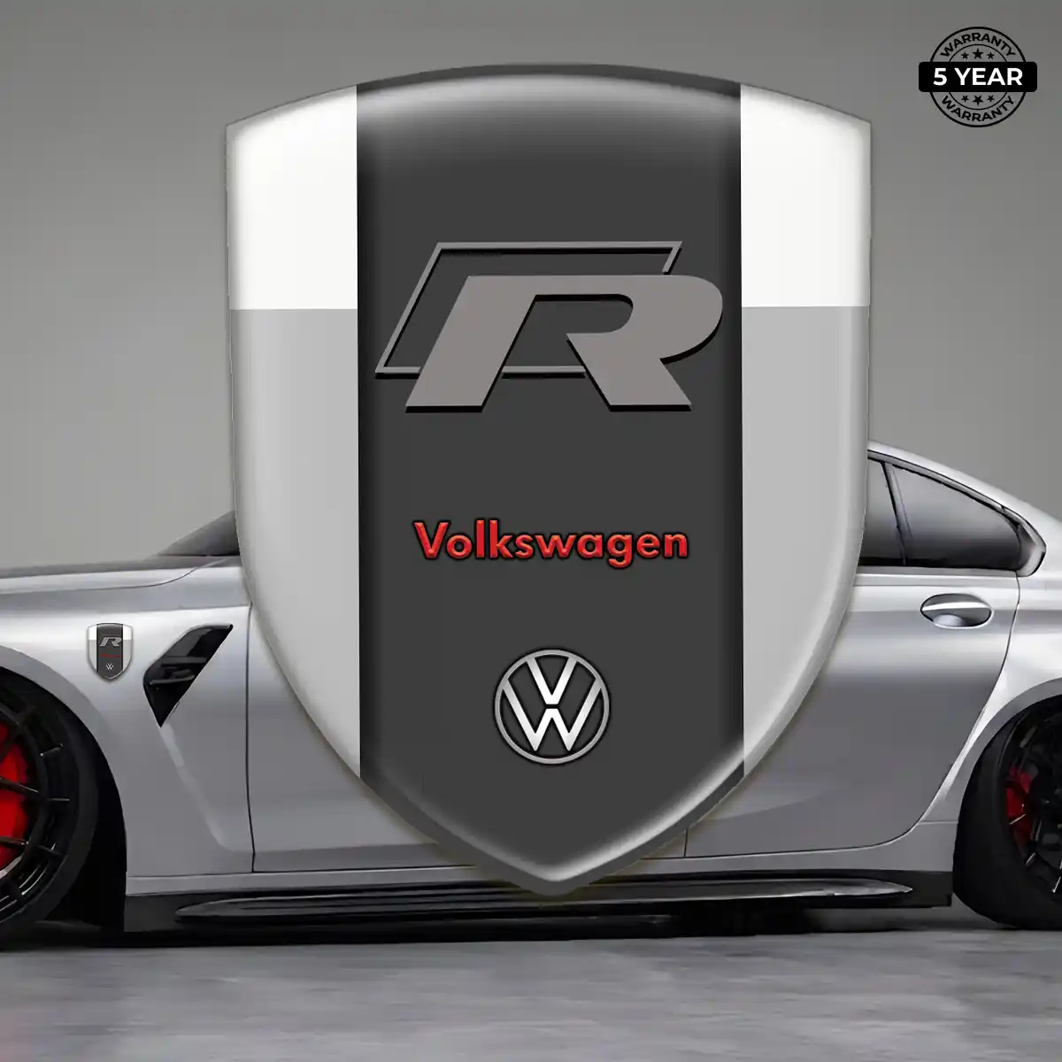 VW Resin Domed Sticker Refined Design