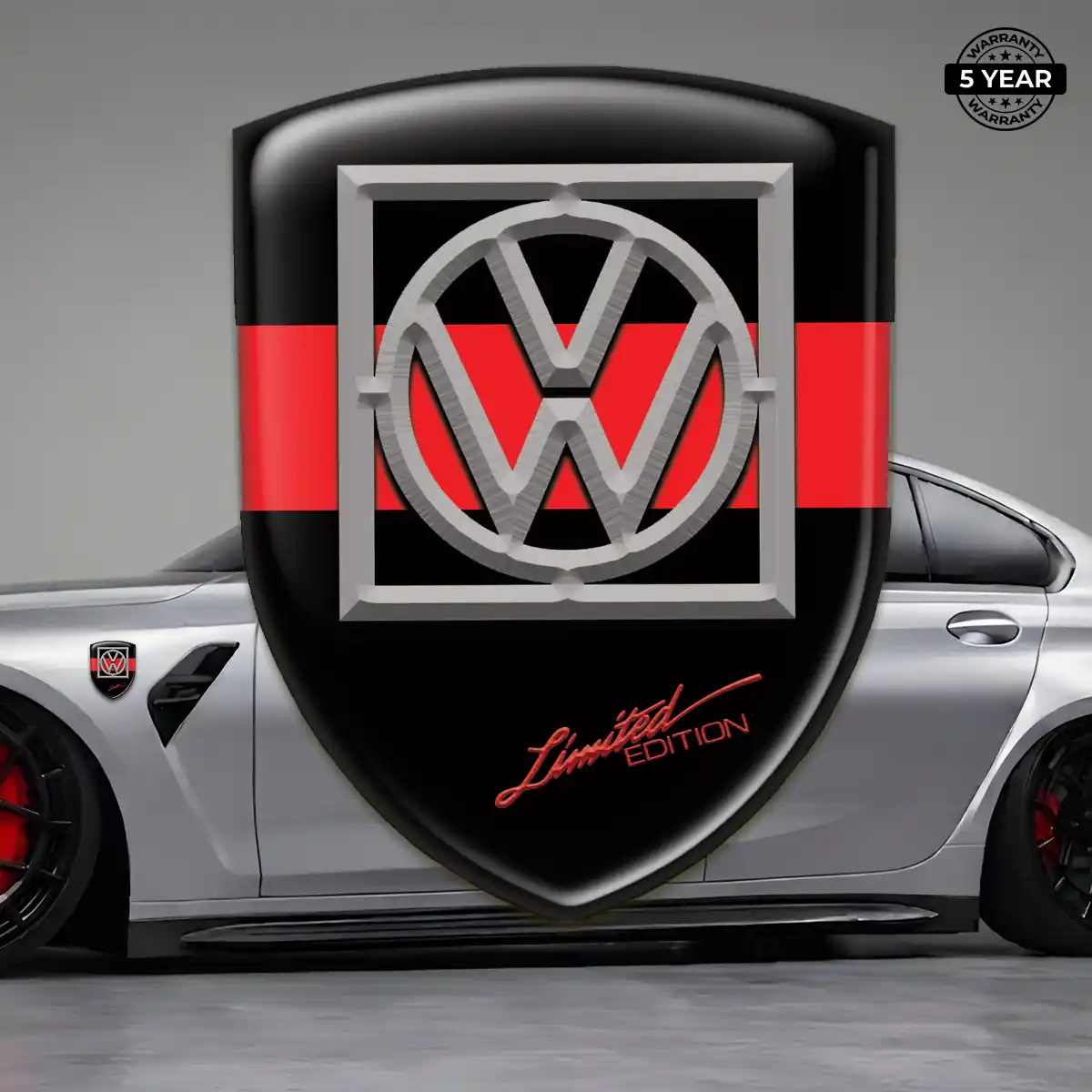 VW Resin Domed Sticker Sleek Style