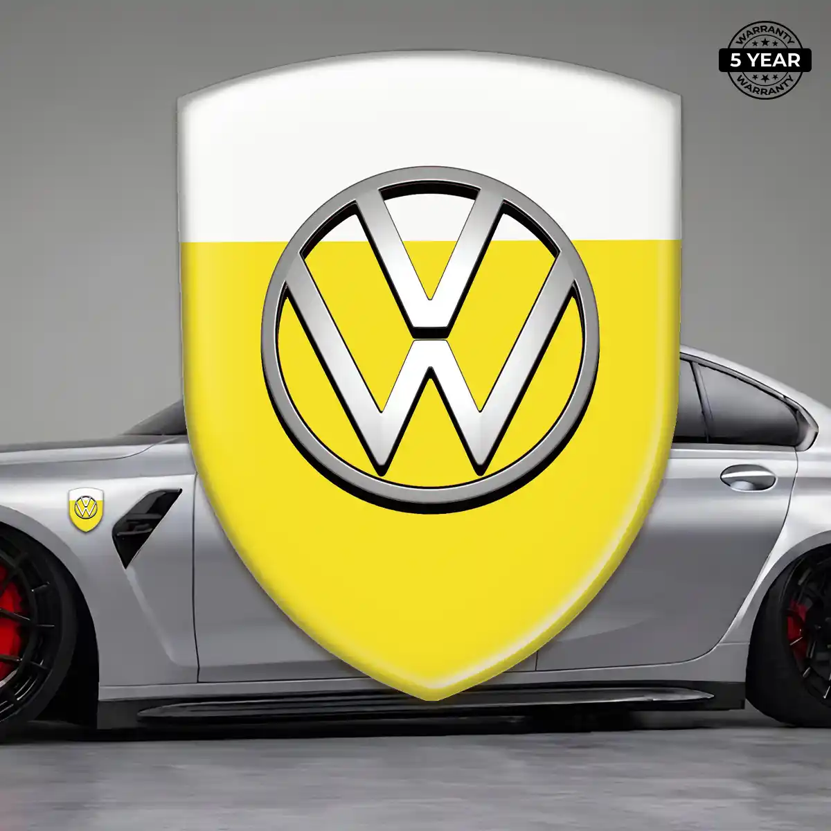VW Resin Emblem Sticker Refined Design
