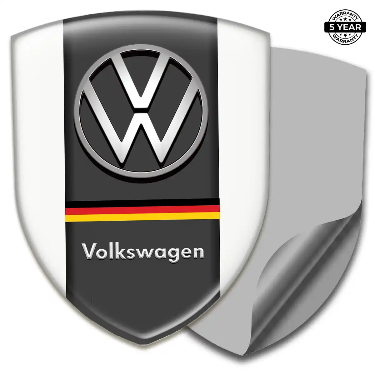 VW Resin Emblem Sticker Sleek Style