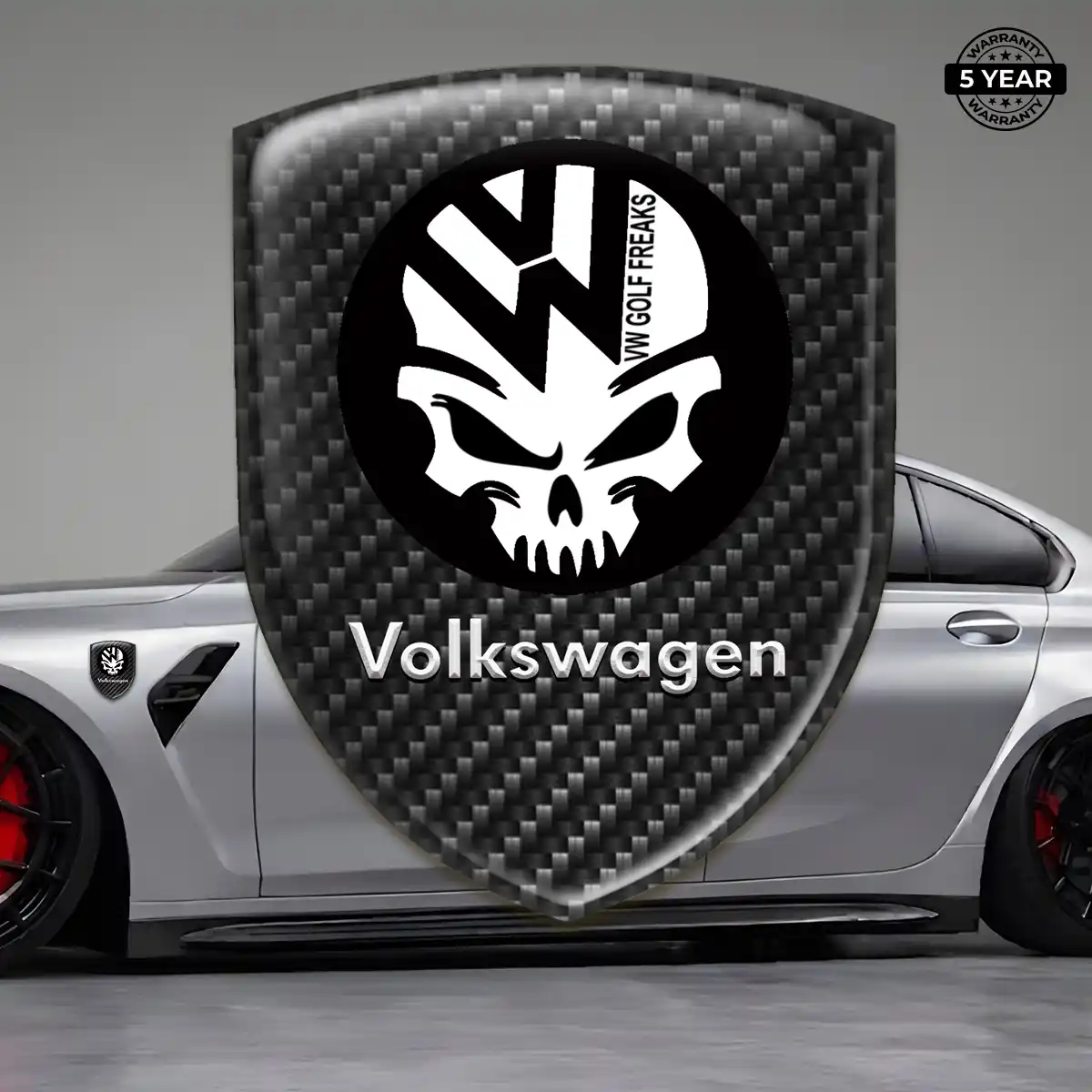 VW Self Adhesive Emblem Sticker Sleek Style