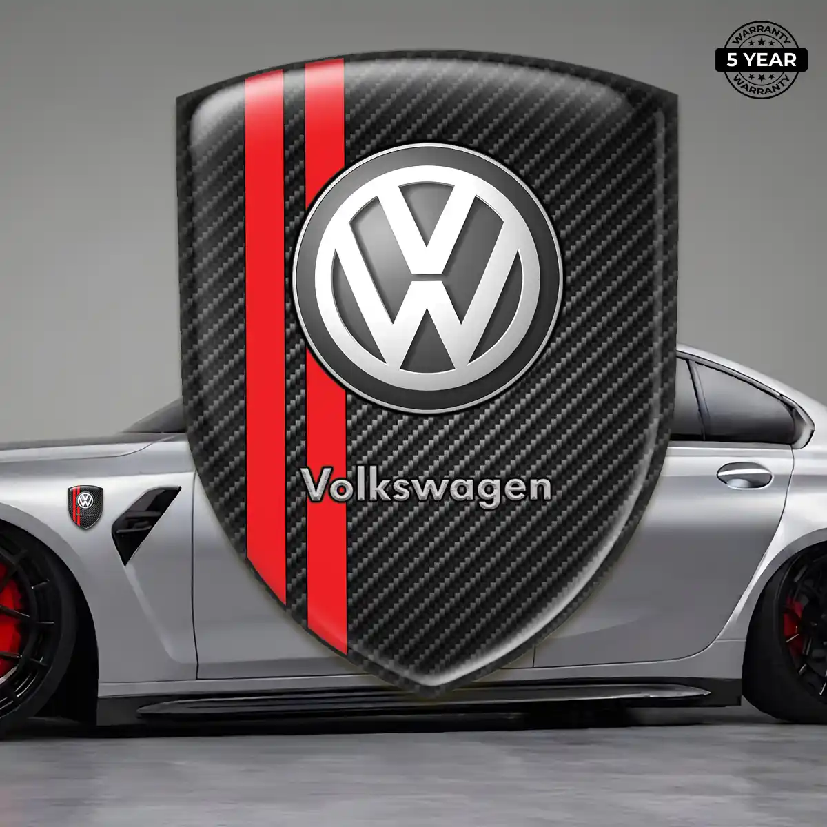 VW Silicone Badge Refined Design