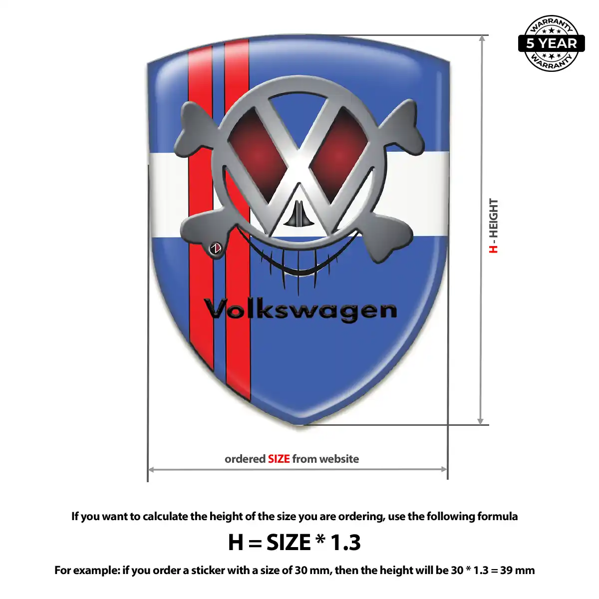 VW Silicone Badge Superior Craft