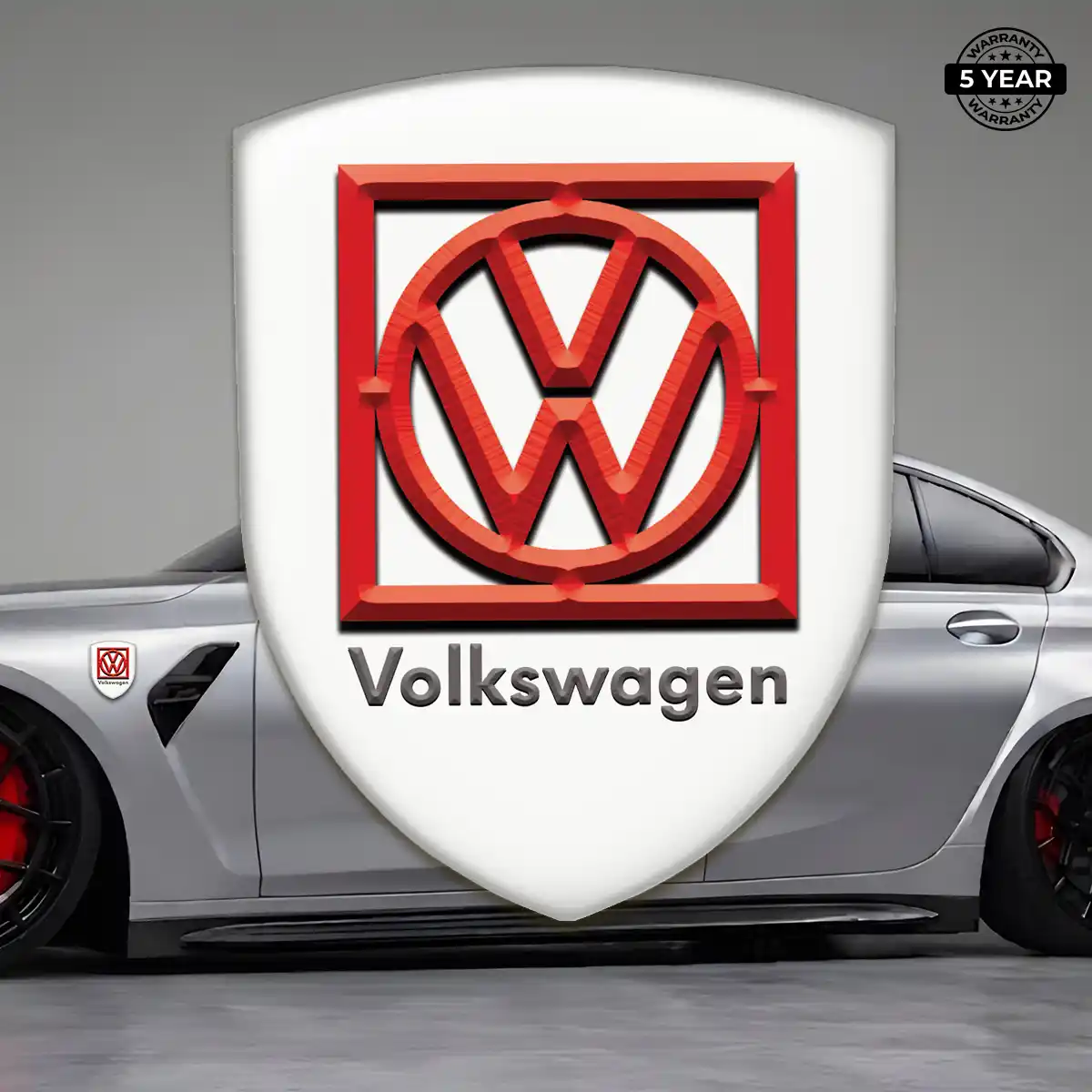 VW Silicone Emblem Refined Design