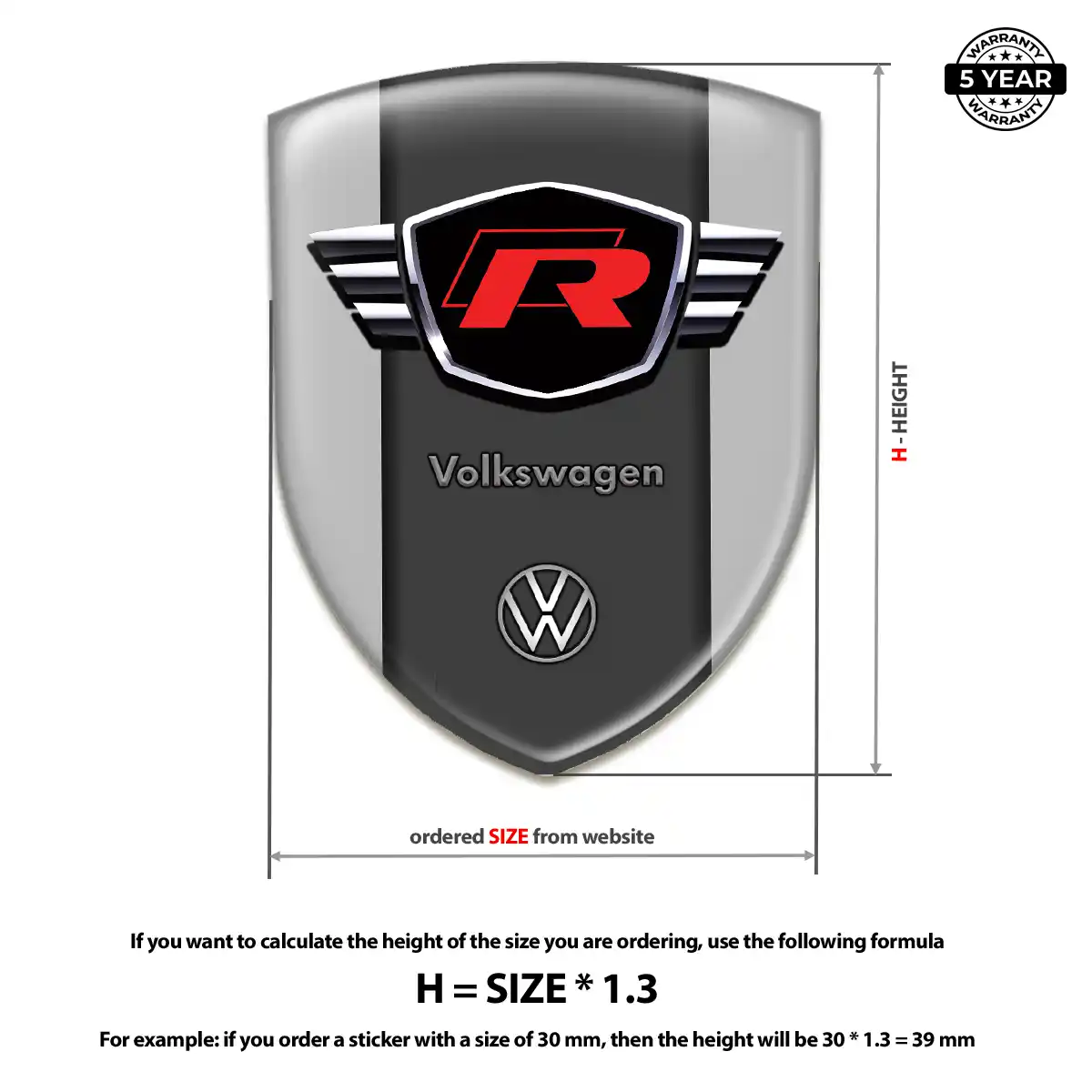 VW Sticker Elite Finish
