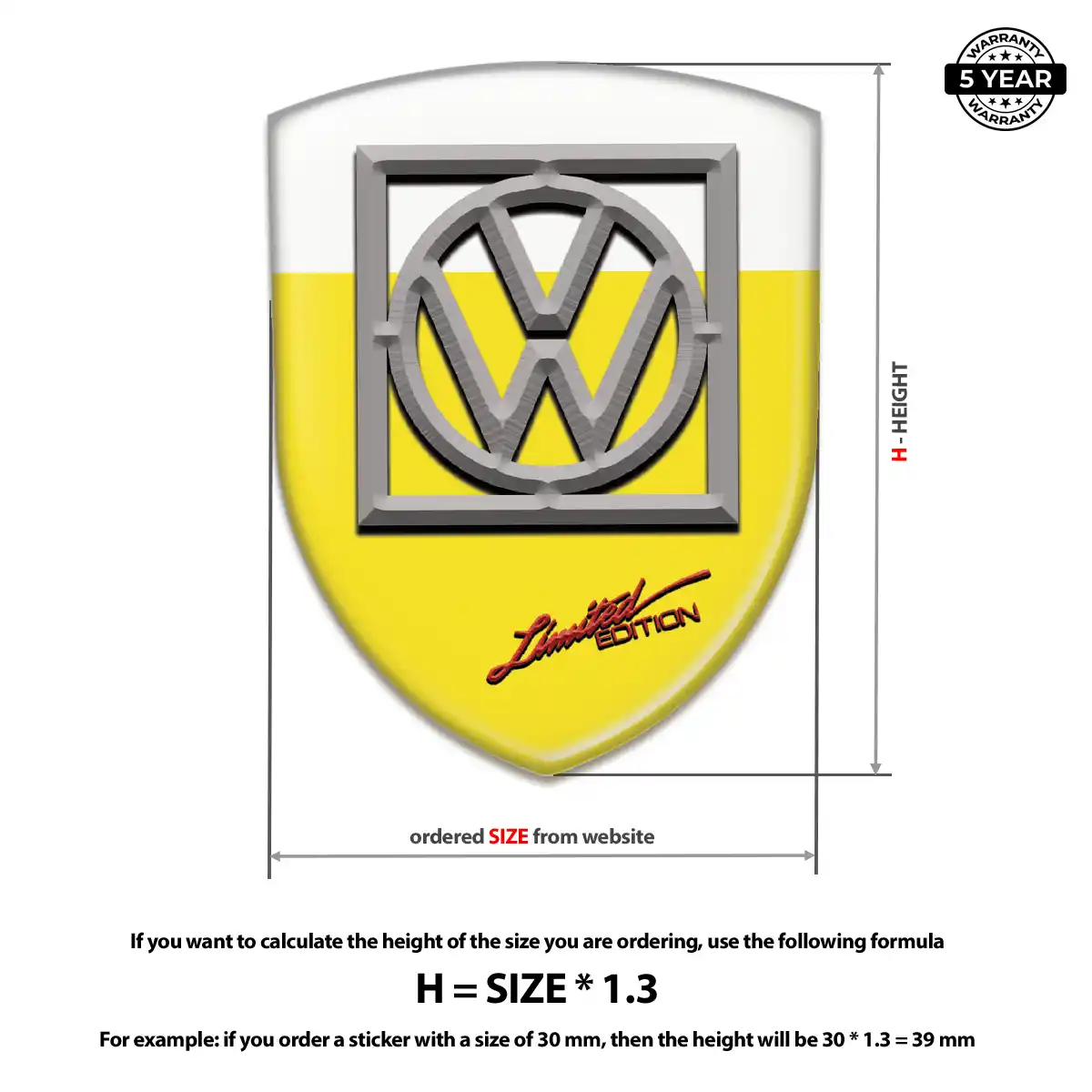 VW Sticker Prime Quality
