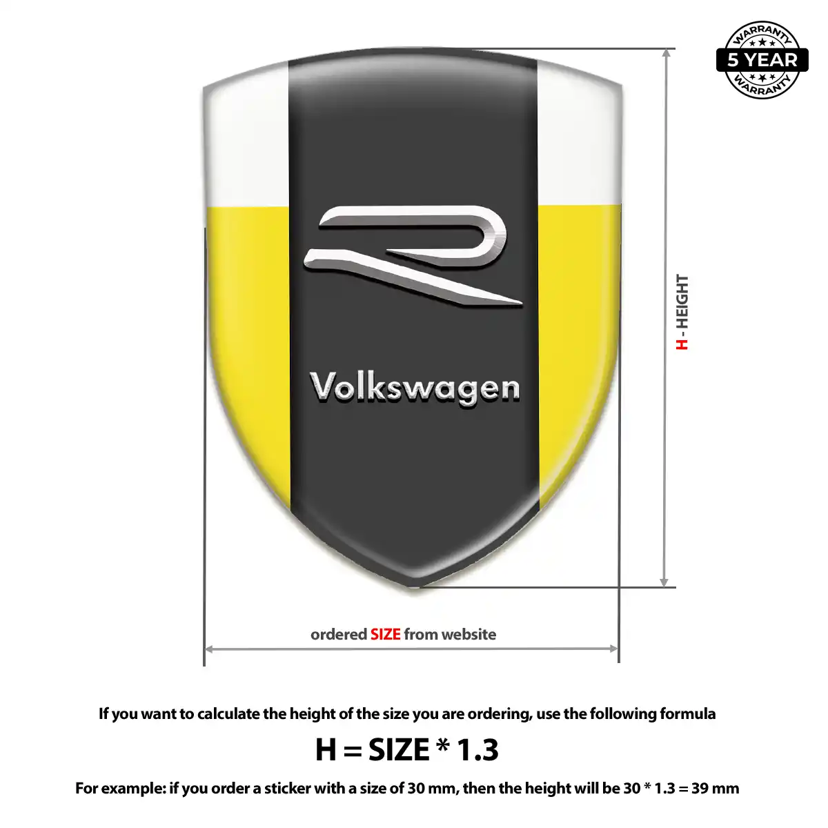 VW Sticker Refined Design