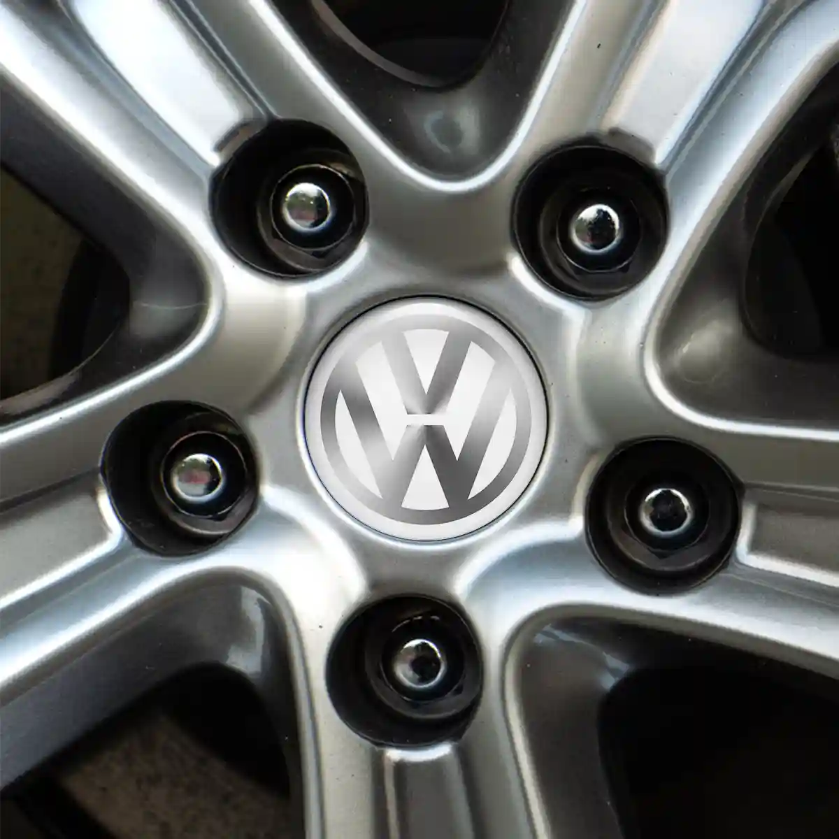 VW Wheel Emblem Self-Adhesive Stylish Design