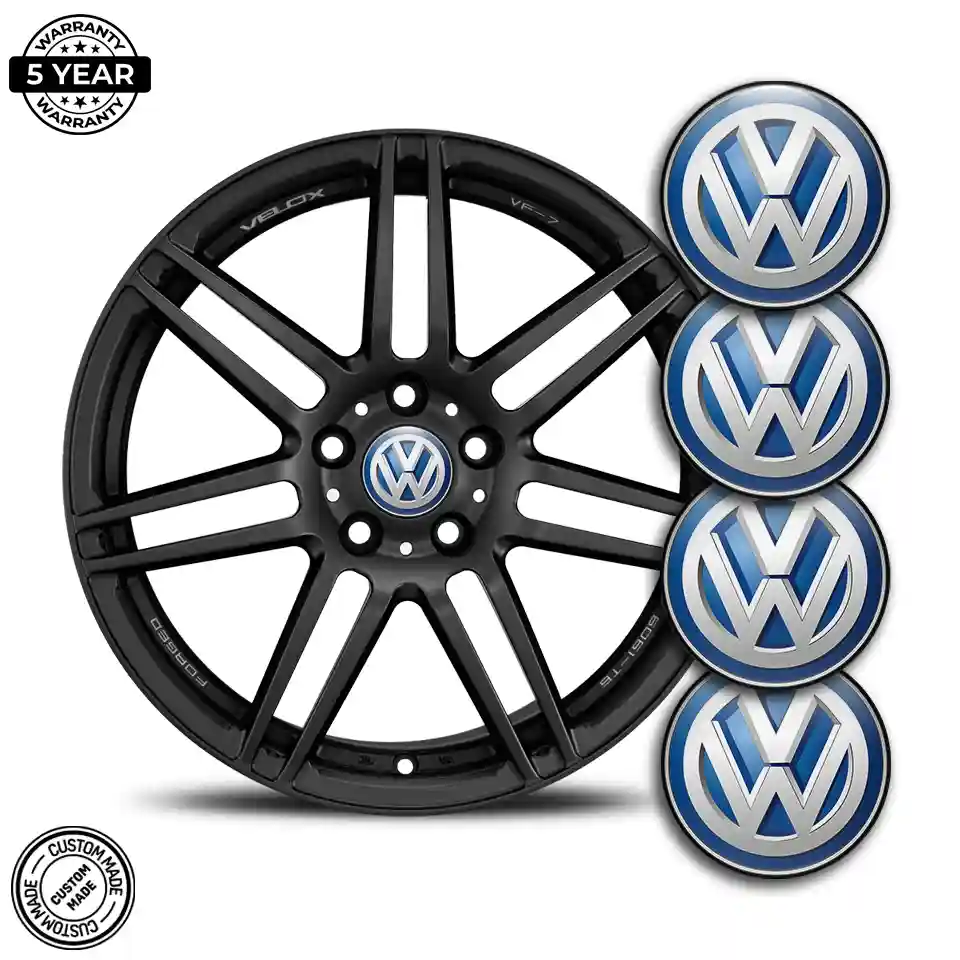 VW Wheel Emblems Stylish Design