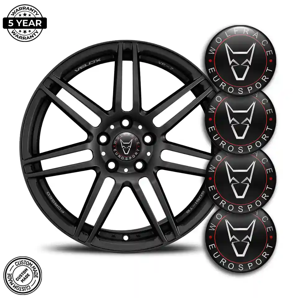 Wolfrace Wheel Emblems Sleek Style