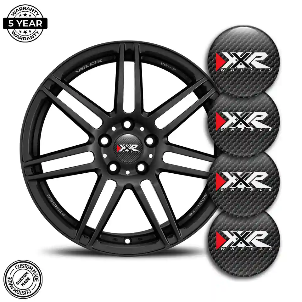 XXR Badge Emblems Center Cap Self-Adhesive Sleek Style