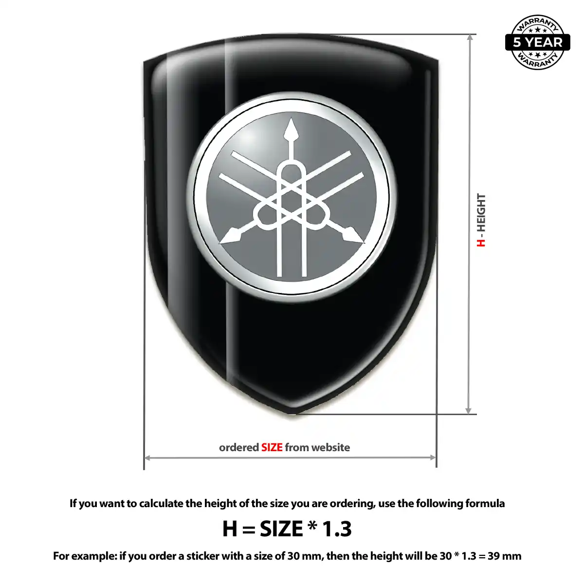 Yamaha 3D Badge Sticker Noble Edition