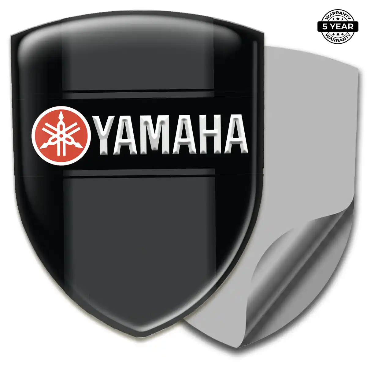 Yamaha 3D Badge Sticker Sleek Style
