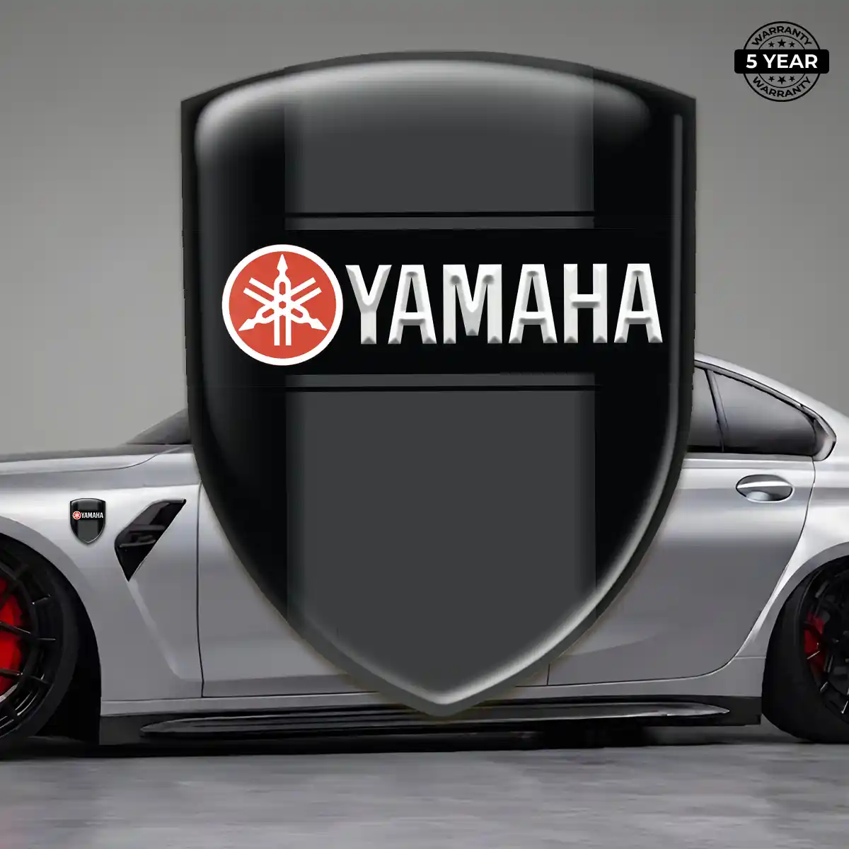 Yamaha 3D Badge Sticker Sleek Style