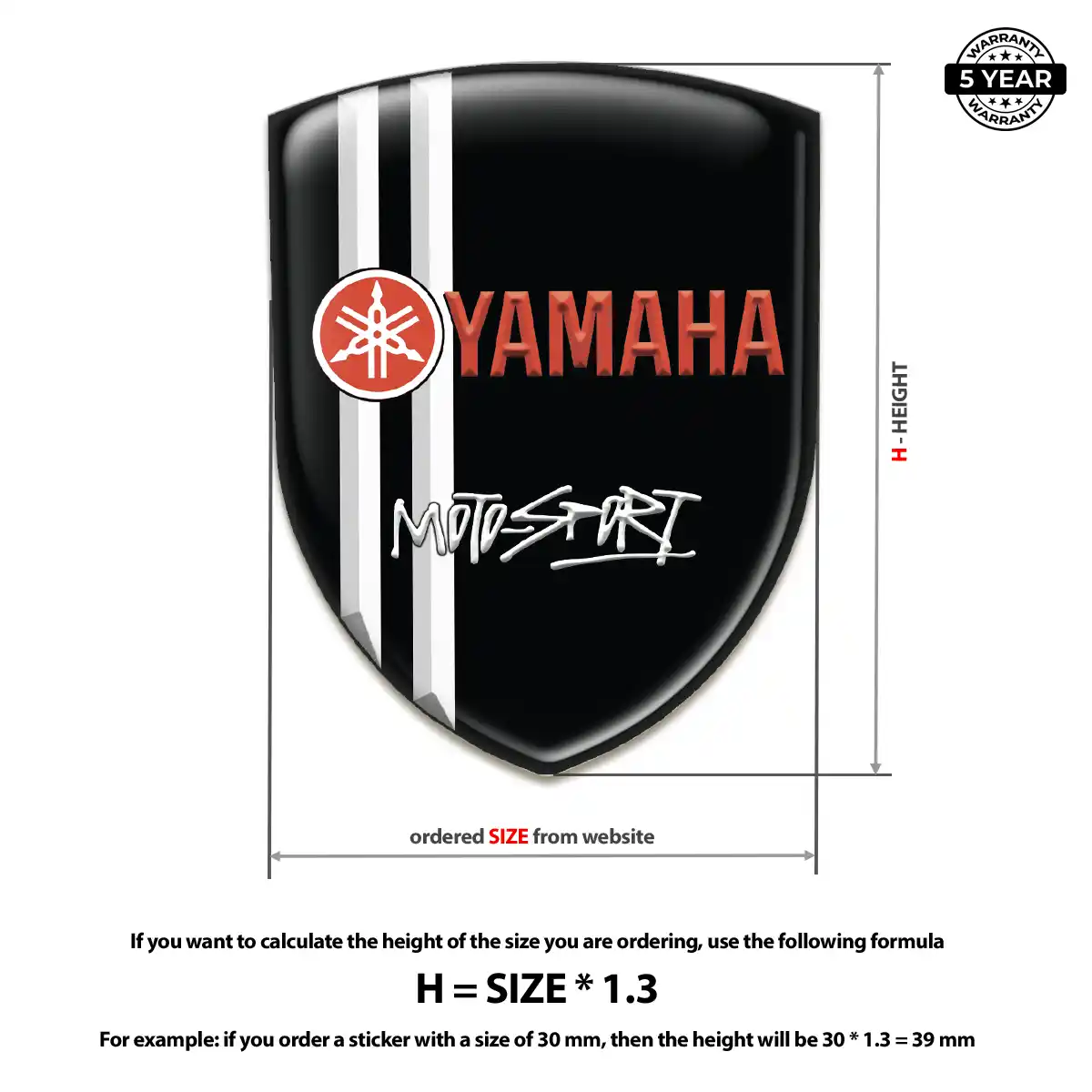Yamaha 3D Domed Sticker Exclusive Series