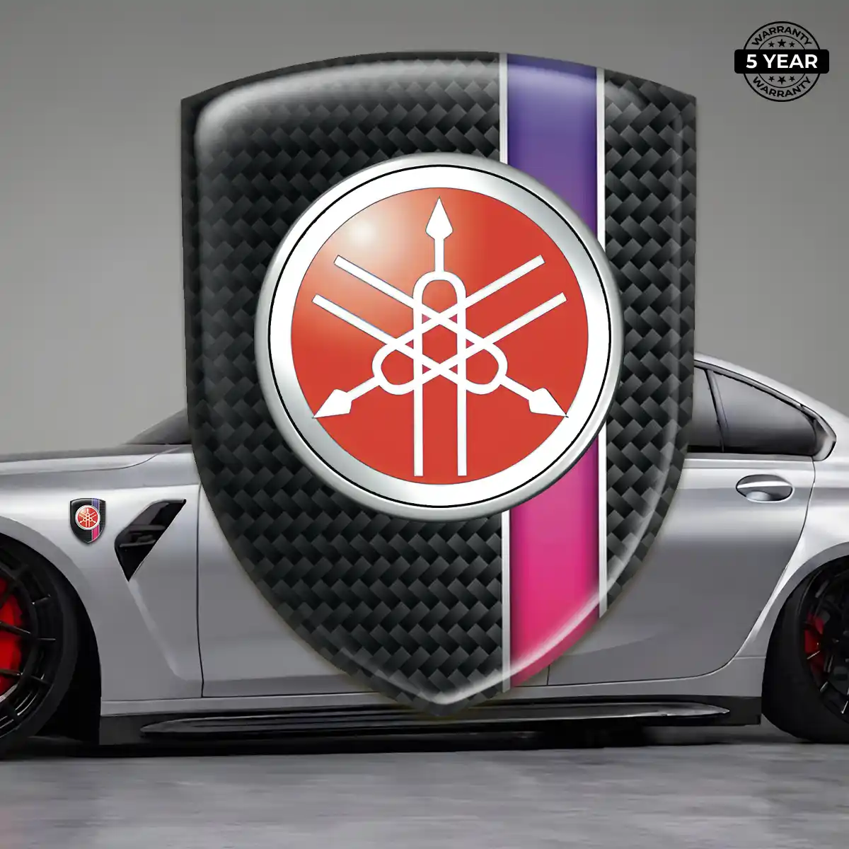 Yamaha 3D Domed Sticker Interior Elegance