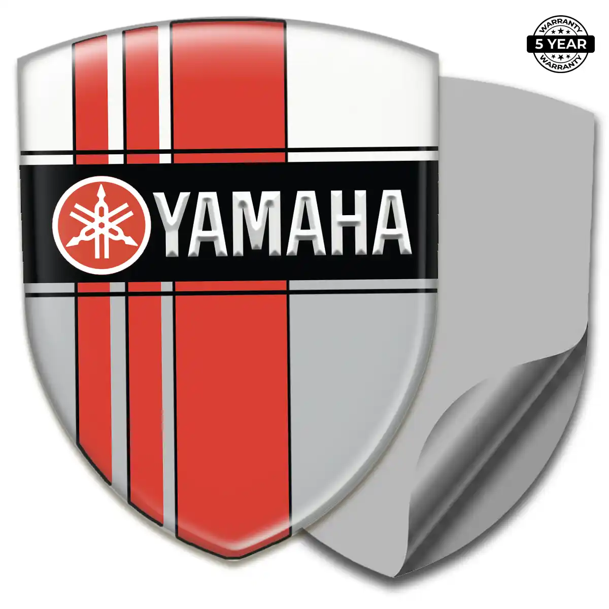 Yamaha 3D Domed Sticker Sleek Style