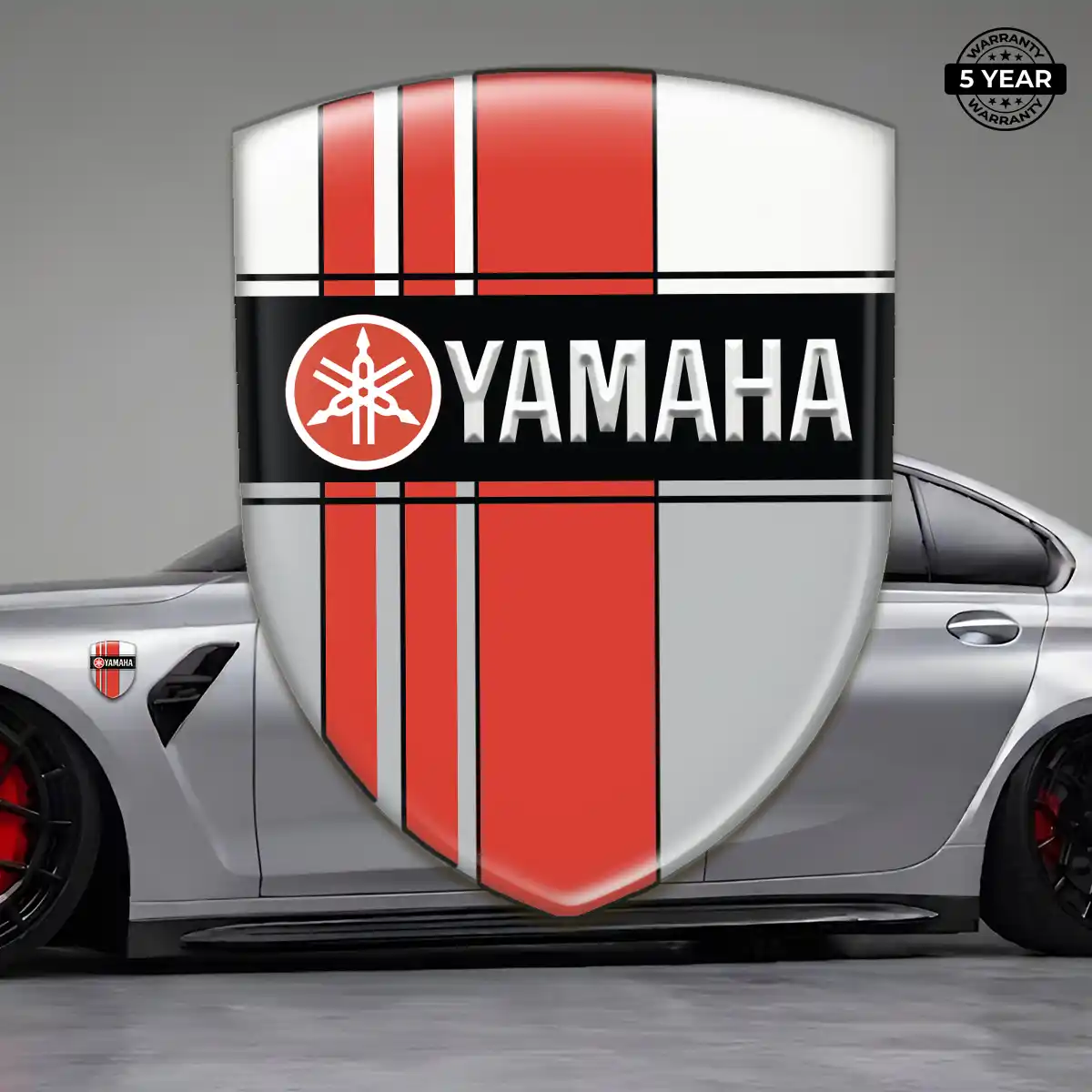 Yamaha 3D Domed Sticker Sleek Style