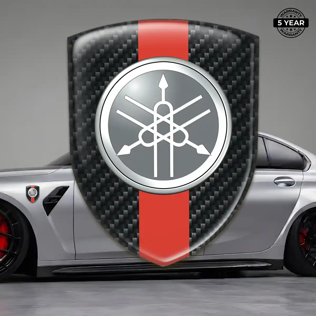 Yamaha 3D Emblem Sticker Interior Elegance