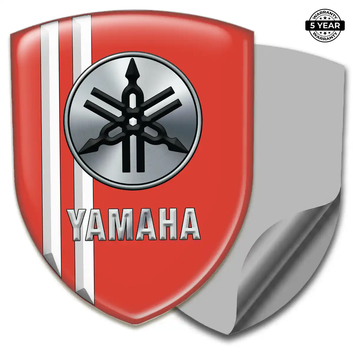 Yamaha 3D Emblem Sticker Sleek Style