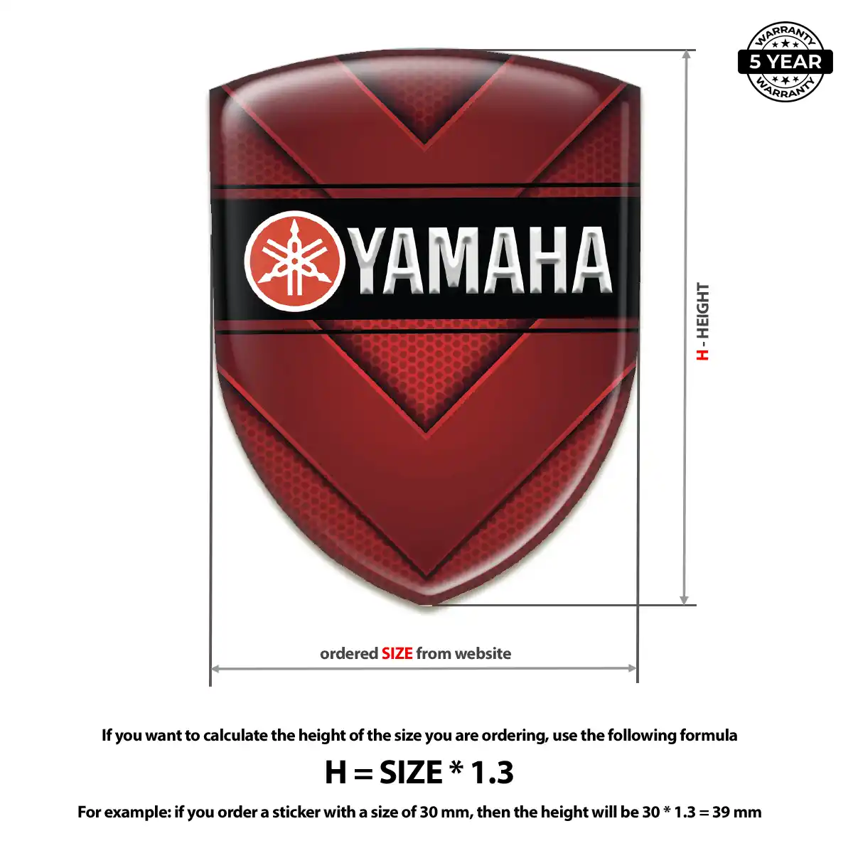 Yamaha 3D Gel Sticker Elite Edition