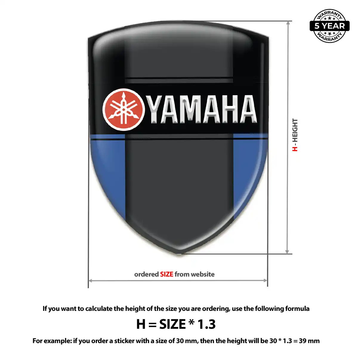 Yamaha 3D Gel Sticker Noble Edition