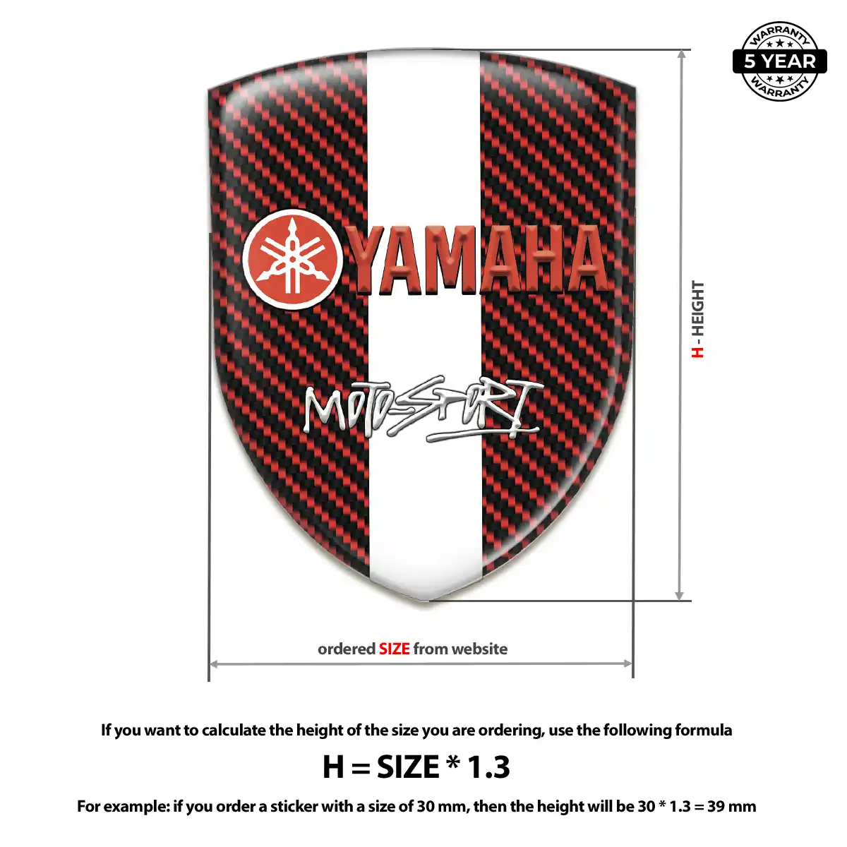Yamaha 3D Gel Sticker Sport Tuning