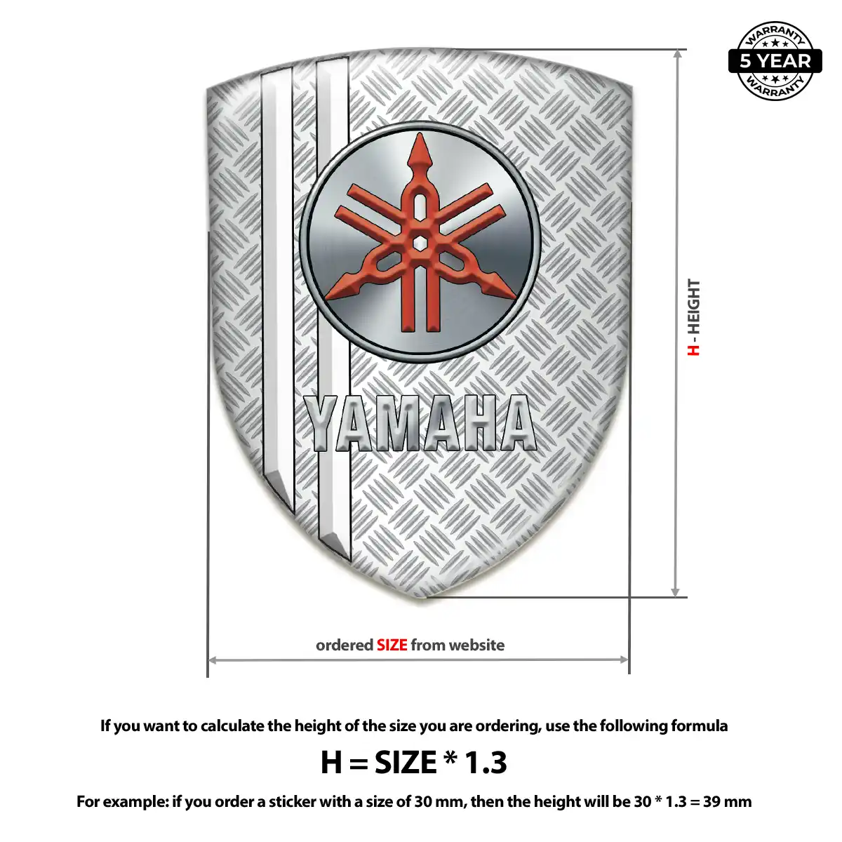 Yamaha 3D Gel Sticker Street Tuning