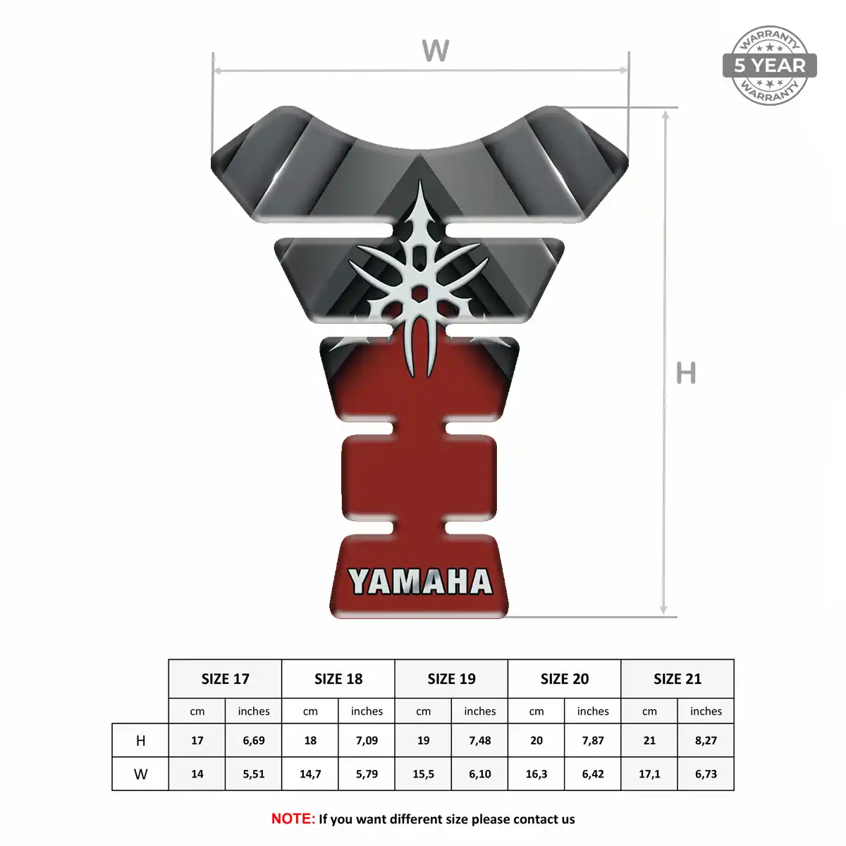 Yamaha 3D Gel Tank Pad Exclusive Series