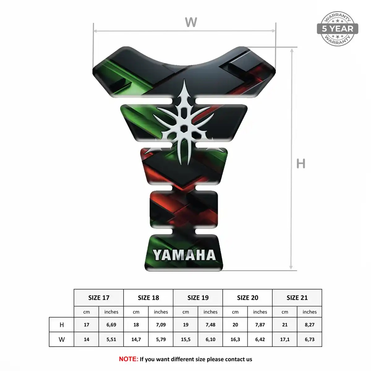 Yamaha 3D Gel Tank Pad Signature Grade
