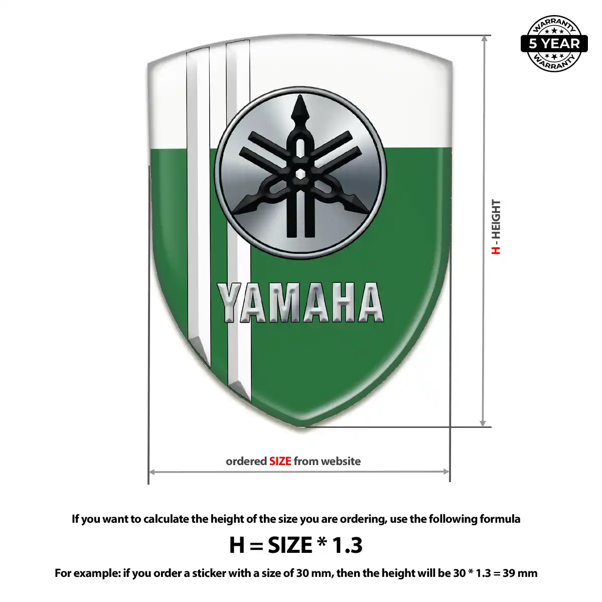 Yamaha 3D Logo Sticker Noble Edition