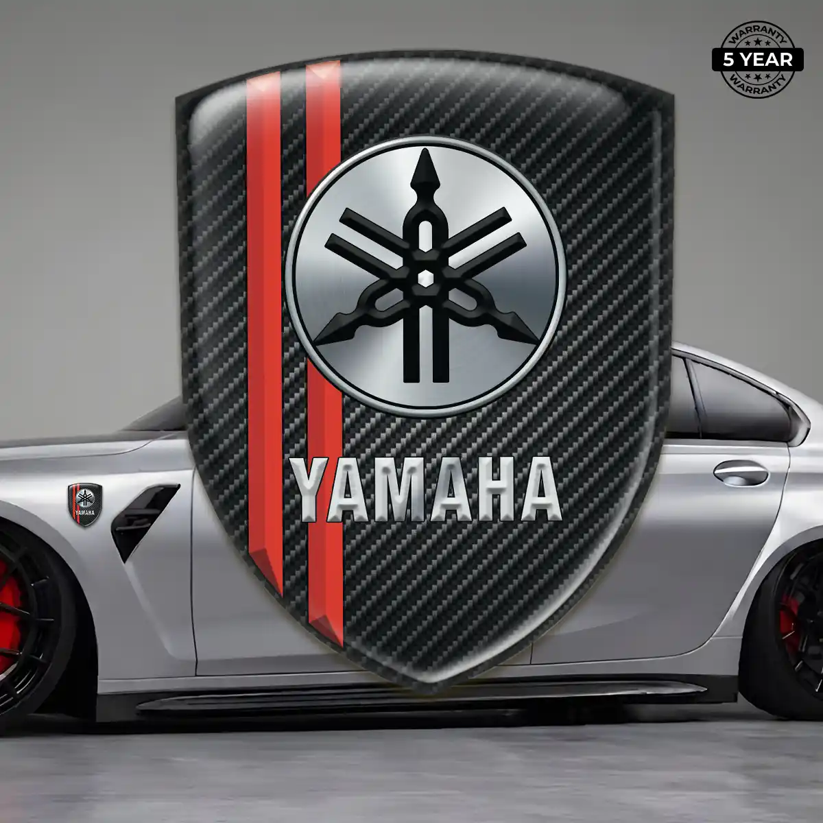 Yamaha 3D Logo Sticker Refined Design