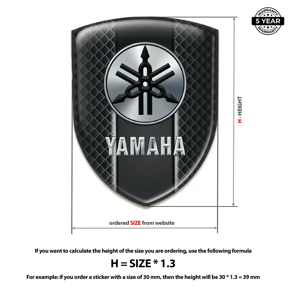 Yamaha 3D Logo Sticker Signature Edition
