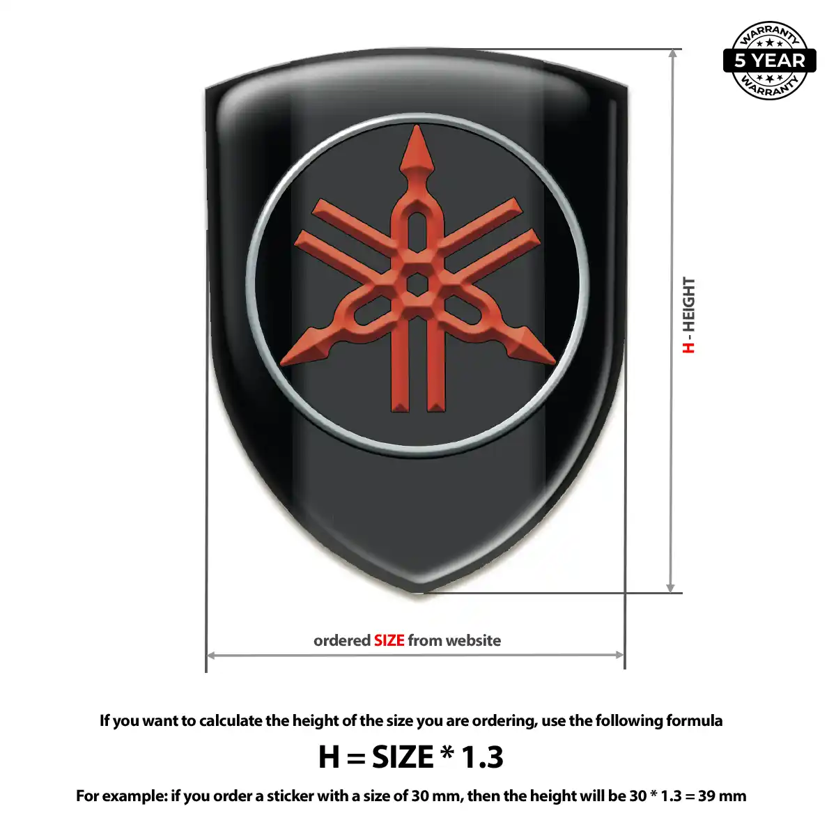 Yamaha 3D Resin Sticker Exclusive Series