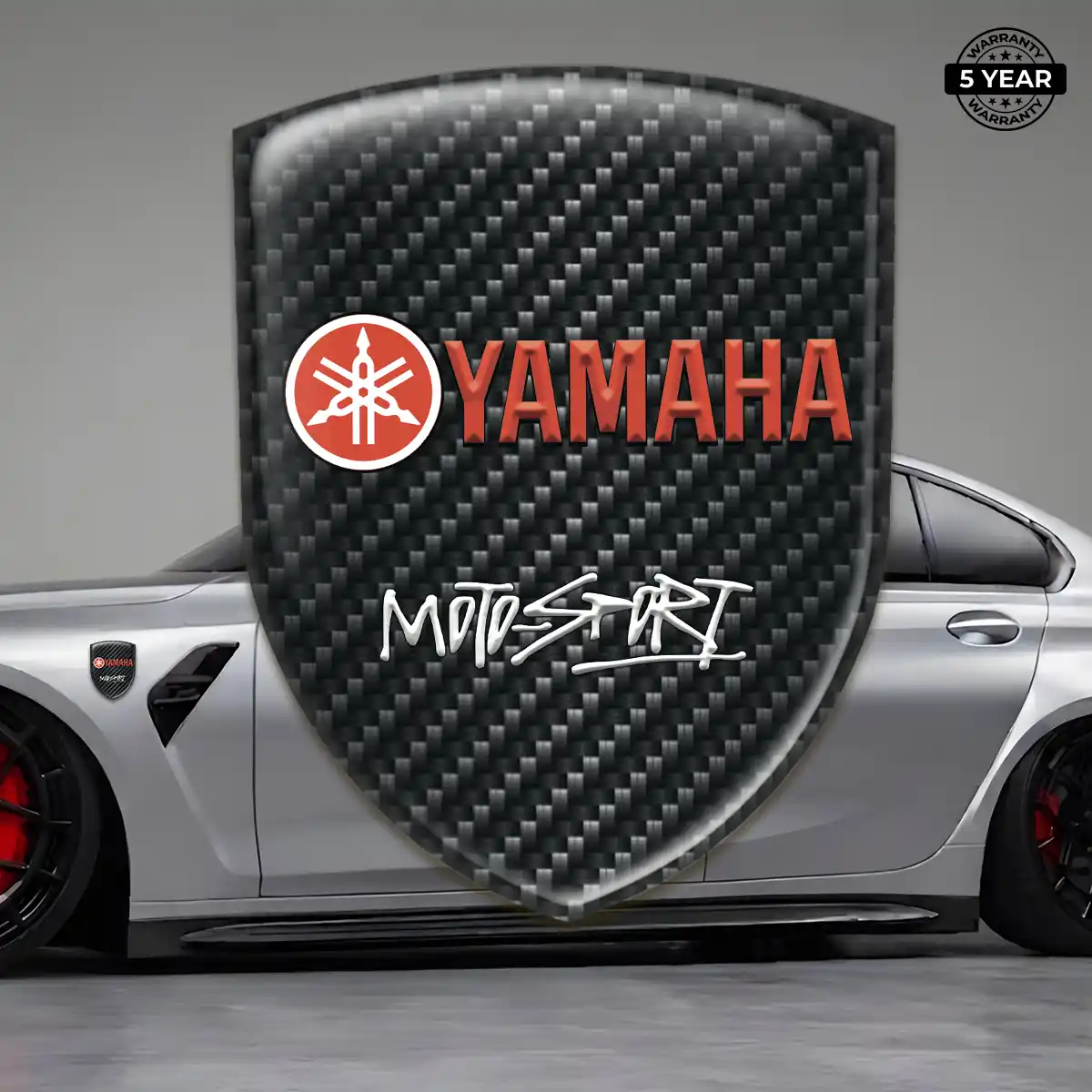 Yamaha 3D Resin Sticker Sleek Style