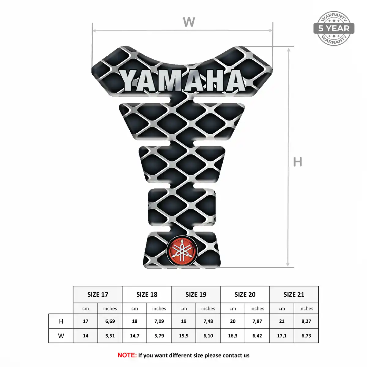 Yamaha 3D Tank Pad Elite Finish