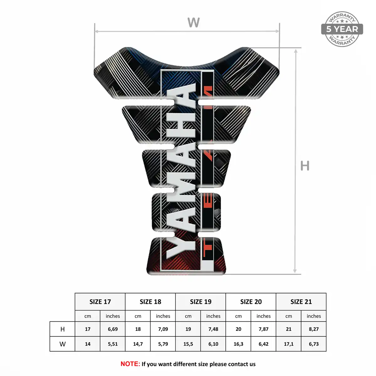 Yamaha 3D Tank Pad Exclusive Series