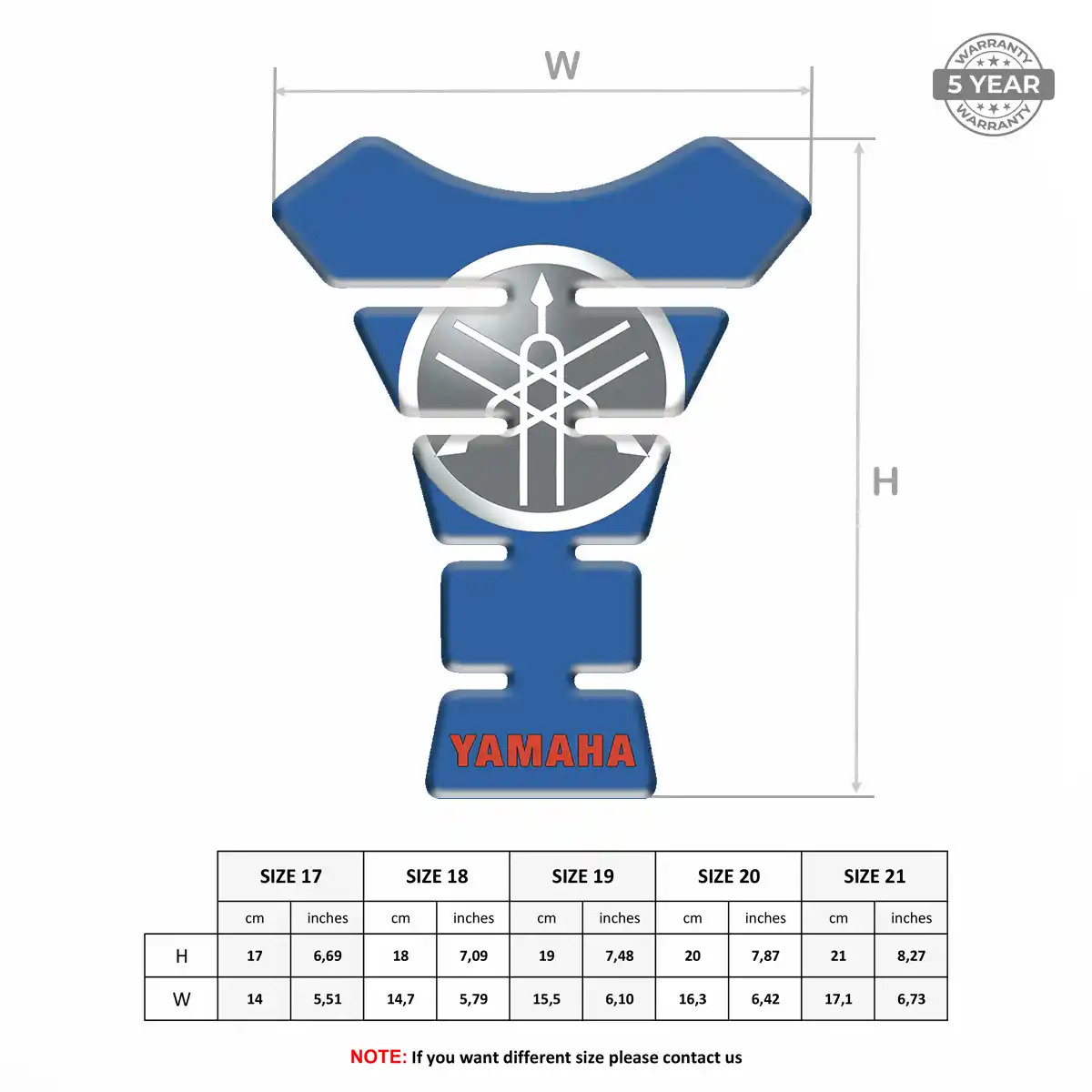 Yamaha 3D Tank Pad Refined Design