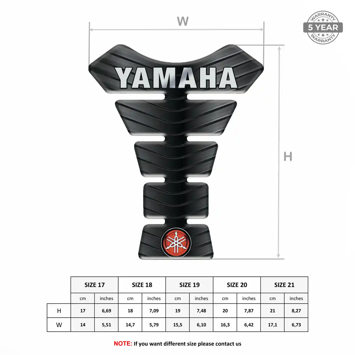 Yamaha 3D Tank Pad Signature Grade