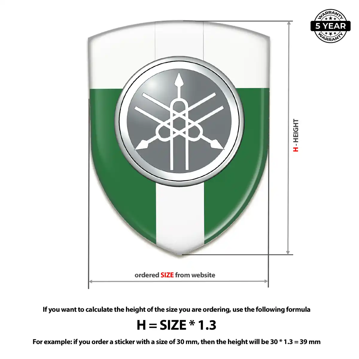 Yamaha Automotive Emblem Sticker Noble Edition