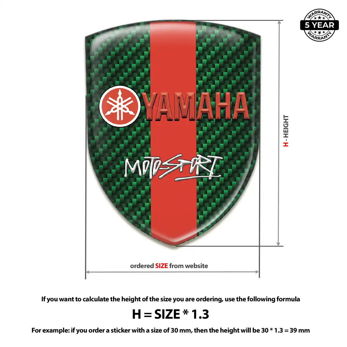 Yamaha Automotive Emblem Sticker Signature Edition