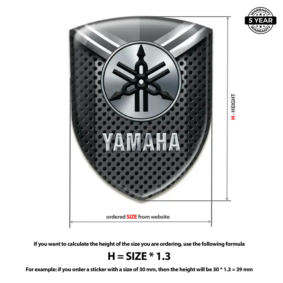 Yamaha Automotive Logo Sticker Auto Tuning