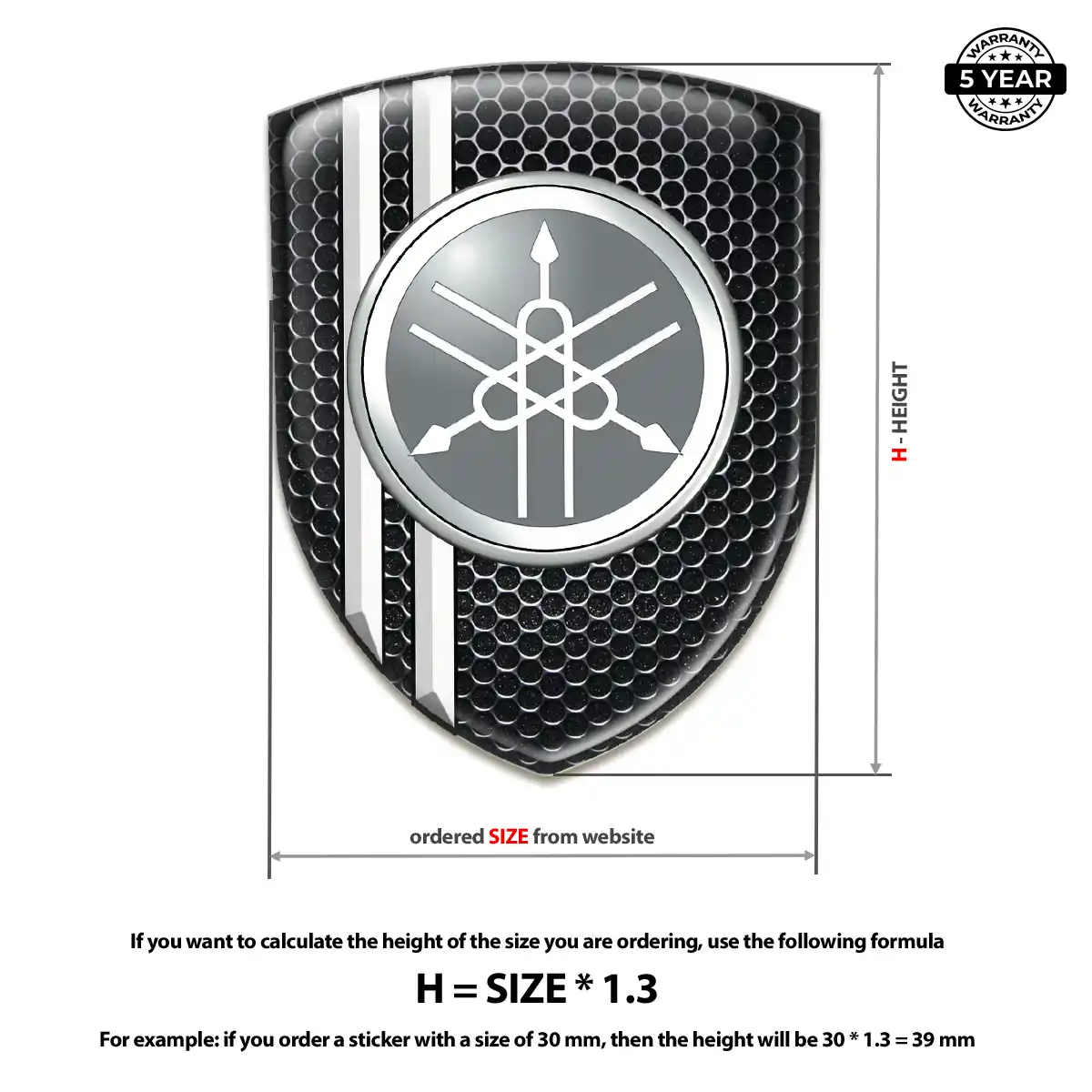 Yamaha Automotive Logo Sticker Deluxe Edition