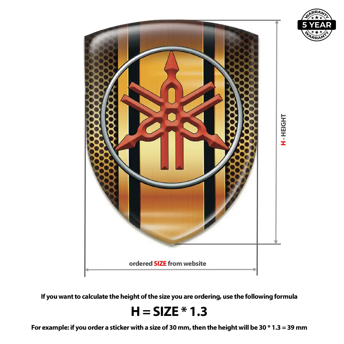 Yamaha Automotive Logo Sticker Elite Edition